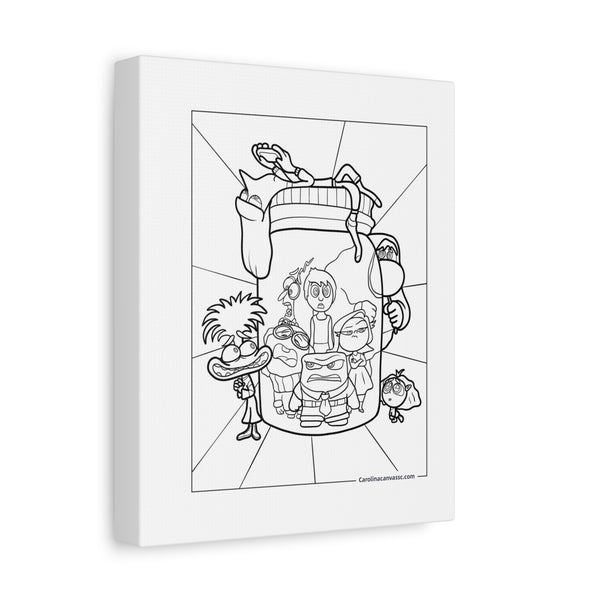 Coloring Canvas Wall Art - Fun Kids Characters for Creative Play