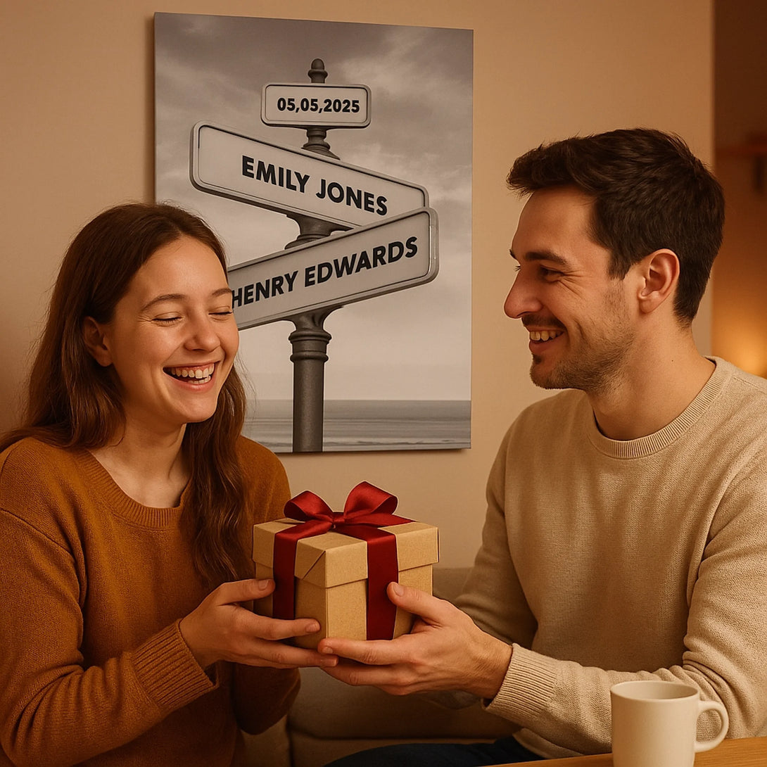 Custom Spotify Song Canvas – Personalized Couple Photo Gift