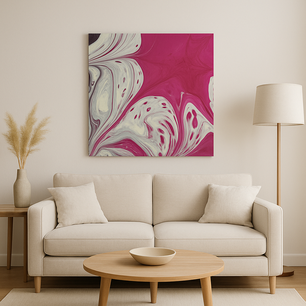 Abstract Magenta Dreams - Canvas Wall Art