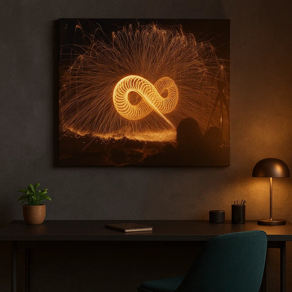 Infinity Light Painting Canvas Art – Frameless