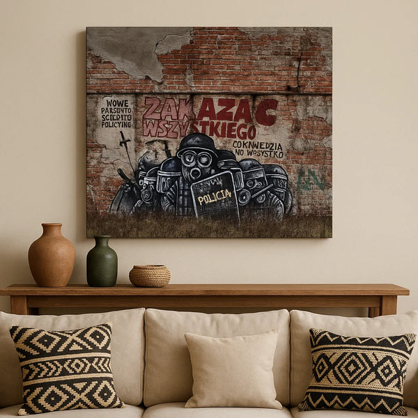 Graffiti Portrait Canvas – Bold Urban Wall Art