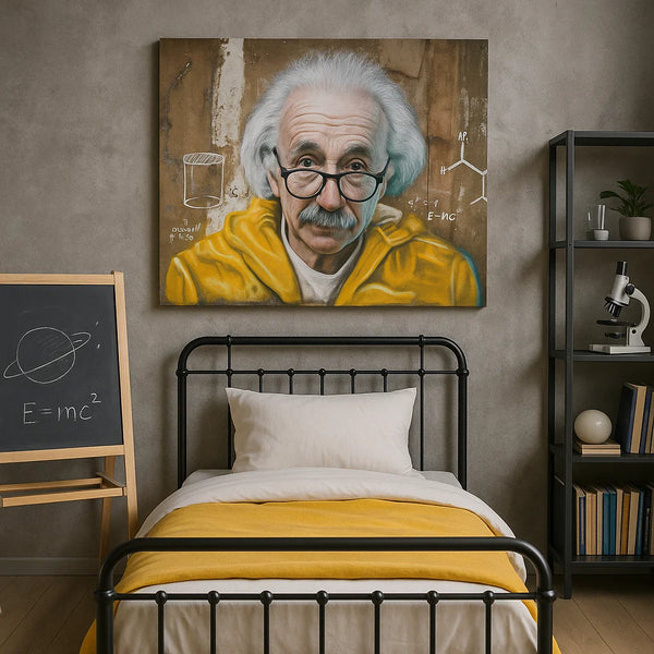 Einstein Graffiti Canvas – Smart Urban Wall Art
