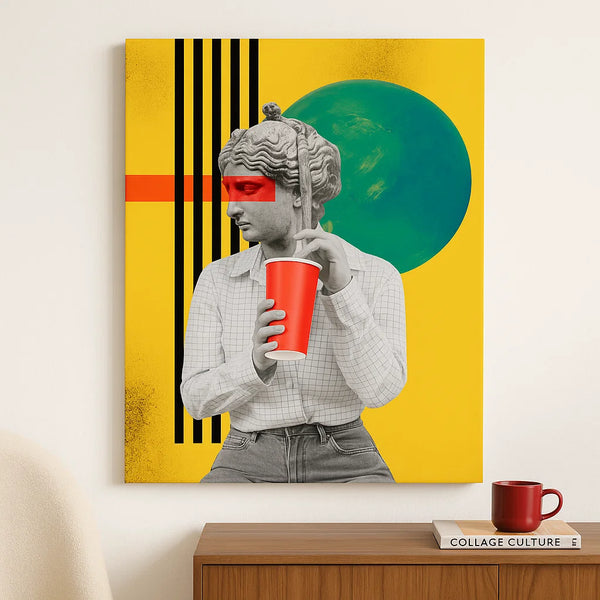 Neo-Pop Collage – Classical Chaos with Modern Twist